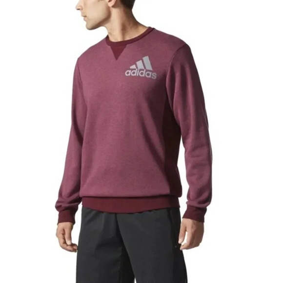 Adidas Climalite Crew Neck Sweatshirt - Picture 1 of 10